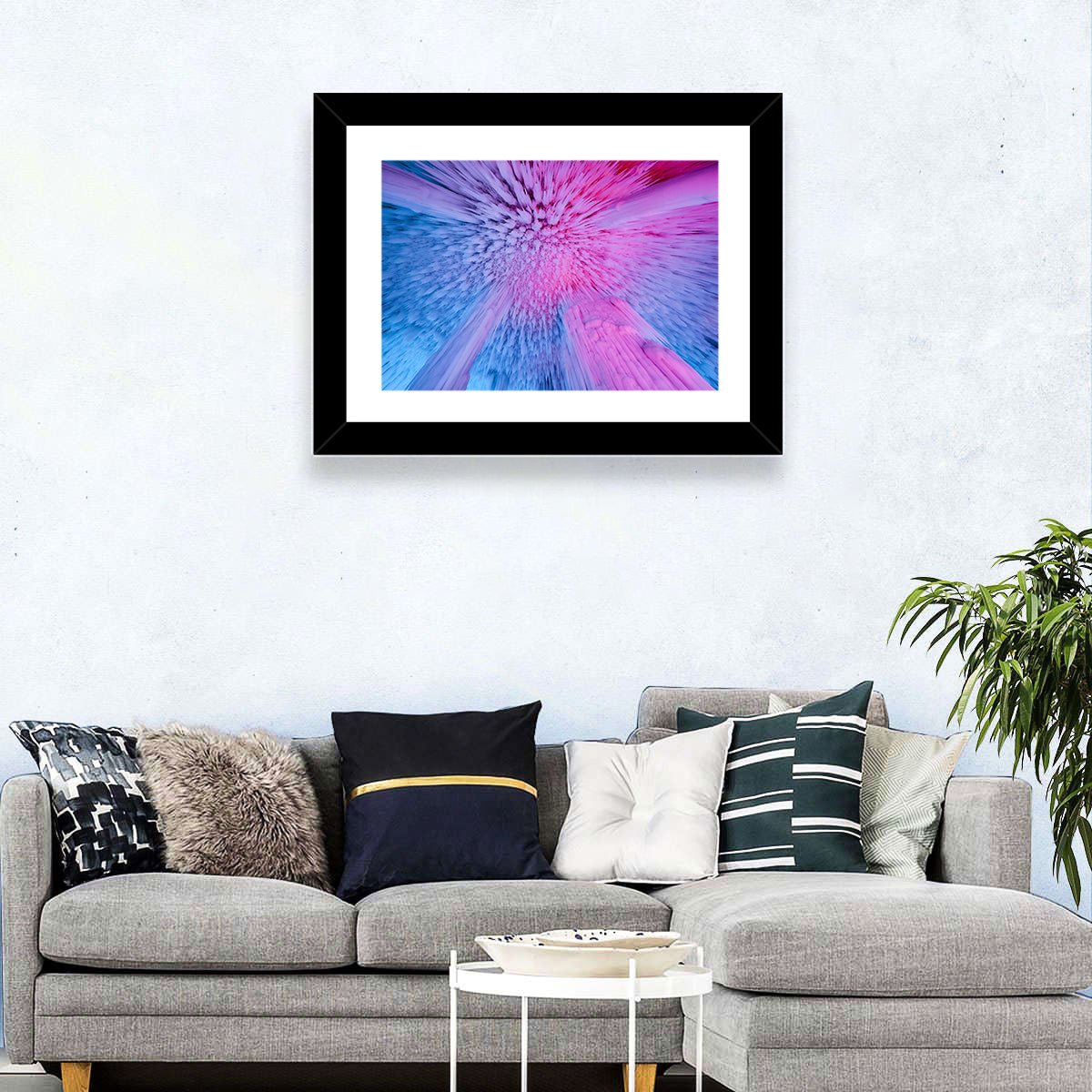 Ethereal Ice Cave Icicles Wall Art