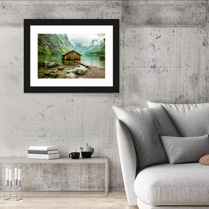 Obersee Boathouse at Königssee Wall Art