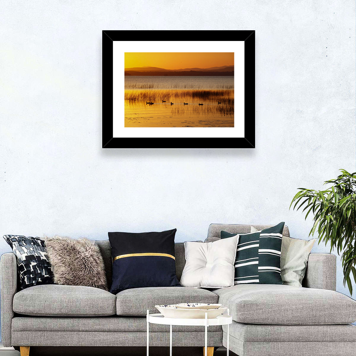 Lake Champlain Golden Sunrise Wall Art
