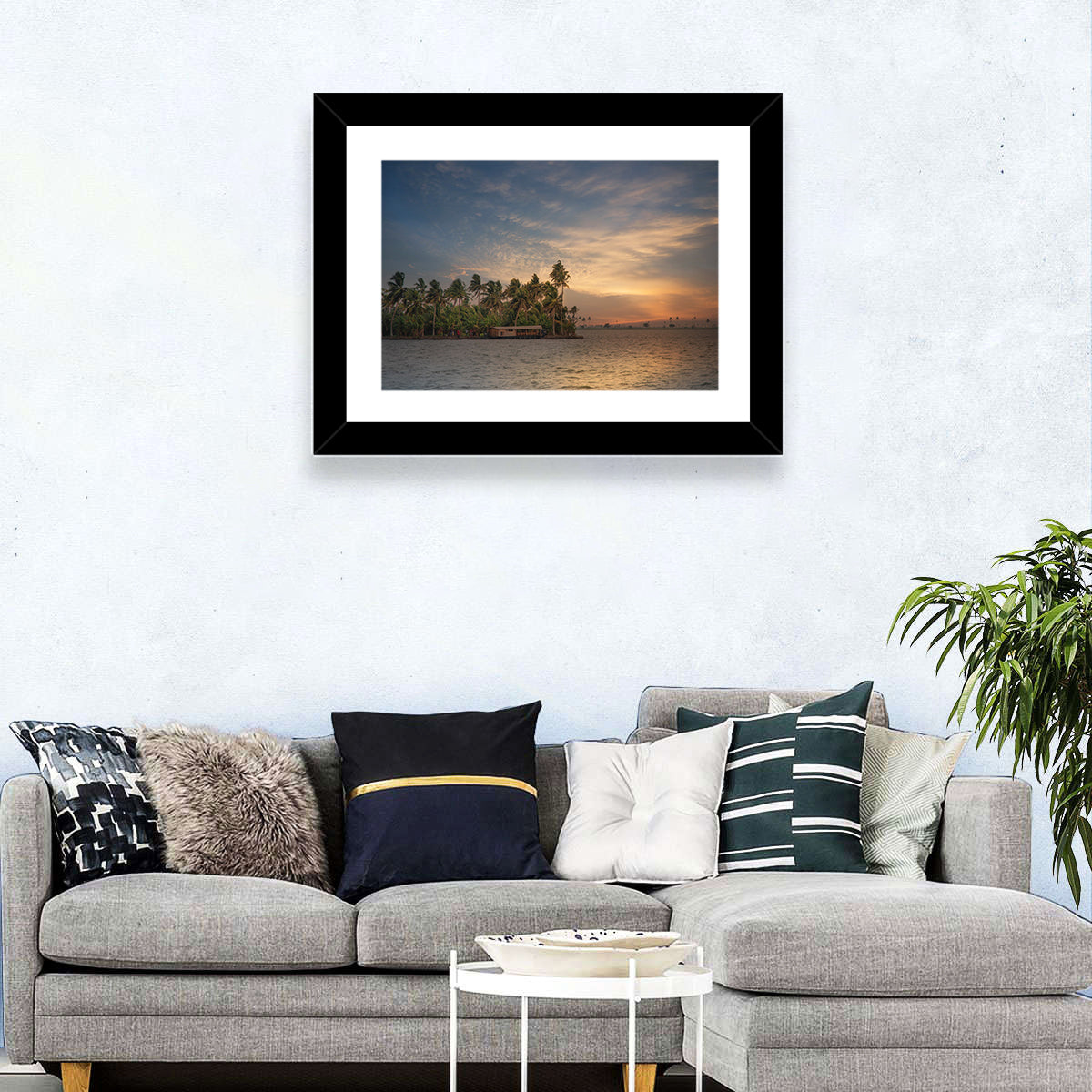 Vembanad Lake Sunset Wall Art