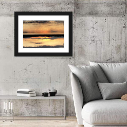 Lake Pleasant Golden Sunset Wall Art