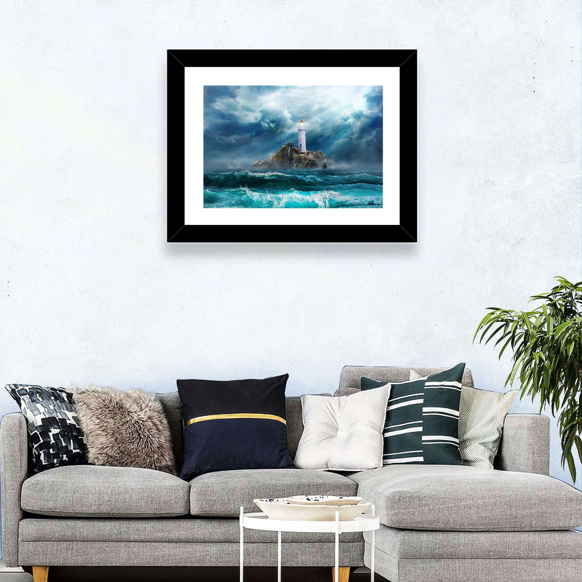 Rocky Island Lighthouse Wall Art