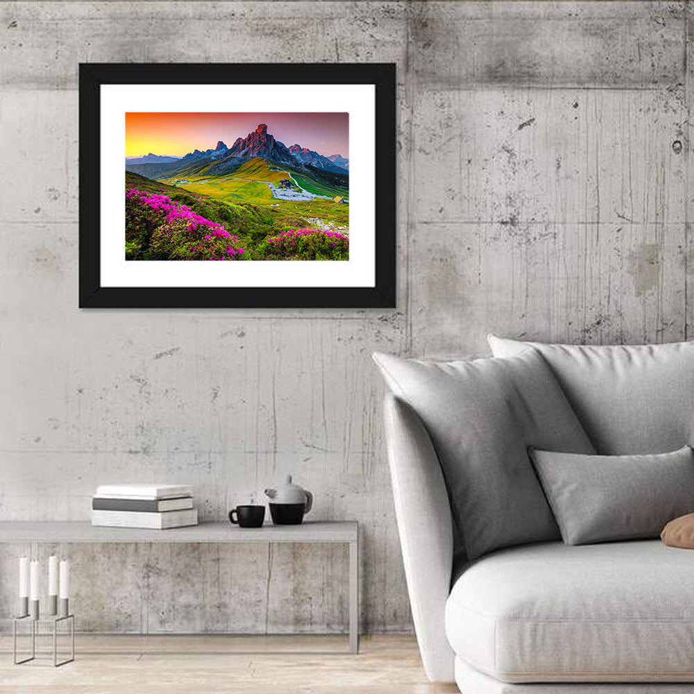 Passo Giau Flower Meadow Wall Art