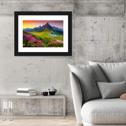 Passo Giau Flower Meadow Wall Art