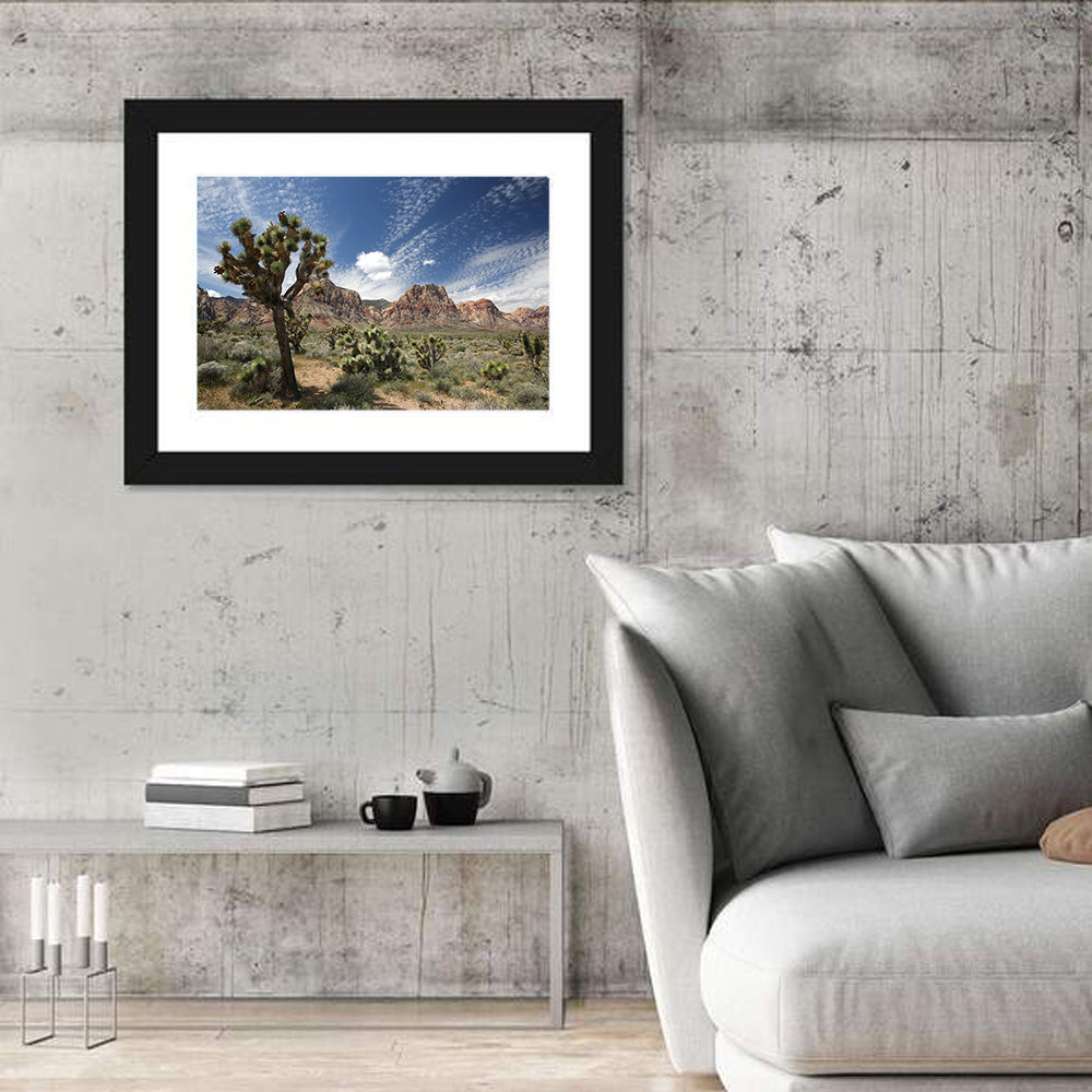 Joshua Tree at Red Rock Canyon Wall Art in a room, landscape