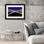Mill Avenue Bridge Night Reflections Wall Art