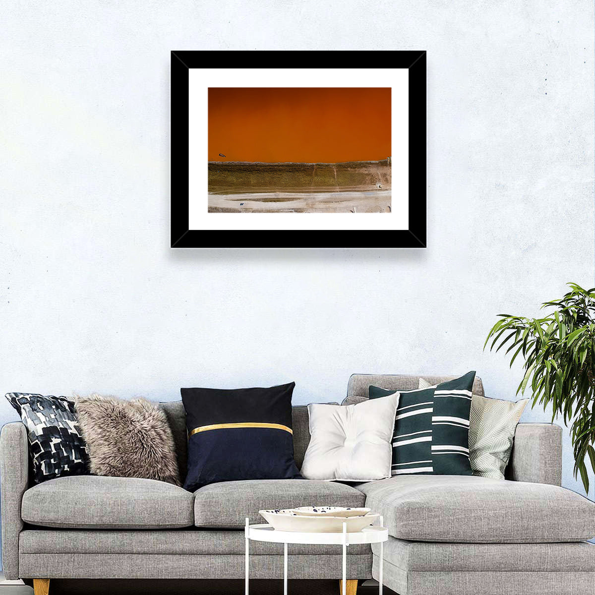 Lake Retba Aerial View Wall Art