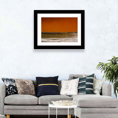 Lake Retba Aerial View Wall Art