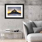 Mont Saint-michel at Dusk Wall Art