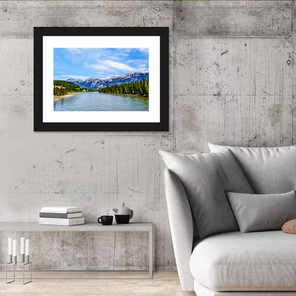 Athabasca River View Wall Art