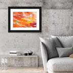 Sunfire Impasto Abstract Wall Art