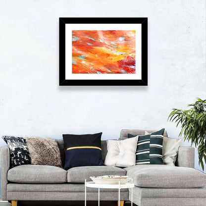 Sunfire Impasto Abstract Wall Art