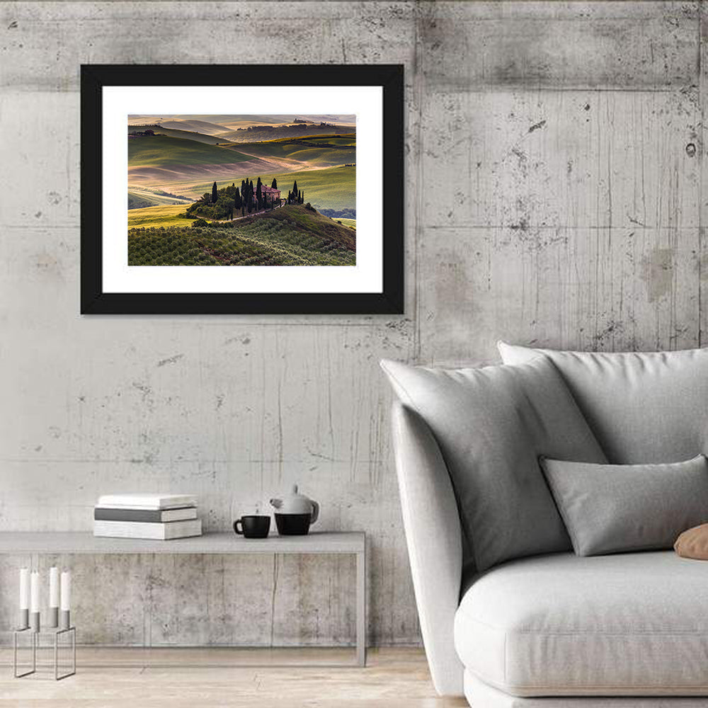 Val D'orcia Meadow Hills Wall Art