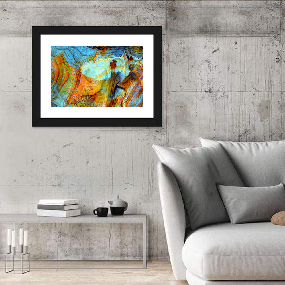 Agate-inspired Rock Pattern Wall Art