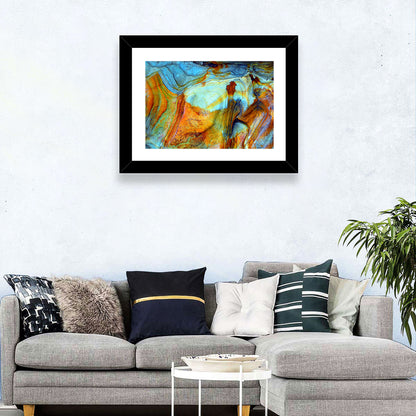 Agate-inspired Rock Pattern Wall Art