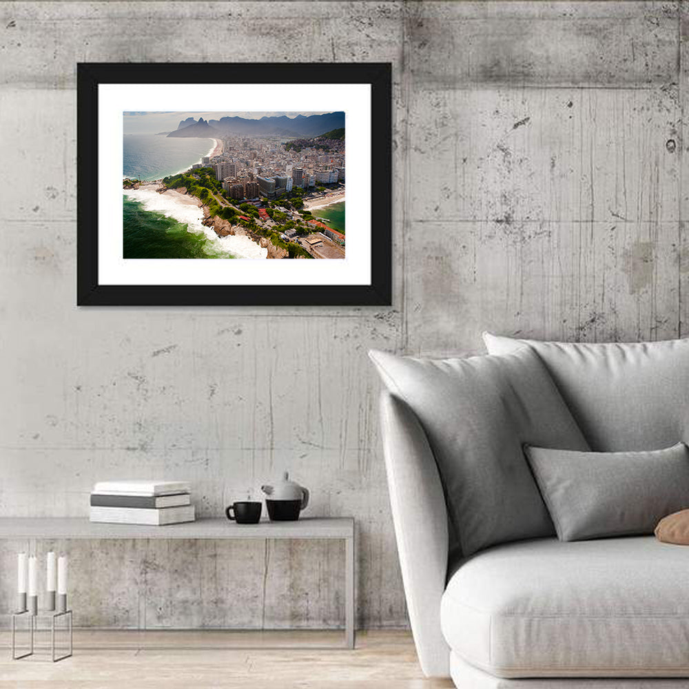 Ipanema Coast Aerial View Wall Art