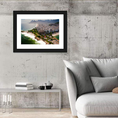 Ipanema Coast Aerial View Wall Art