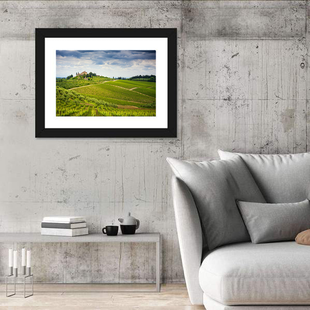 Chianti Vineyards Hills Wall Art