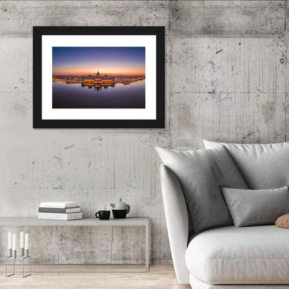 Hungarian Parliament at Dusk Wall Art