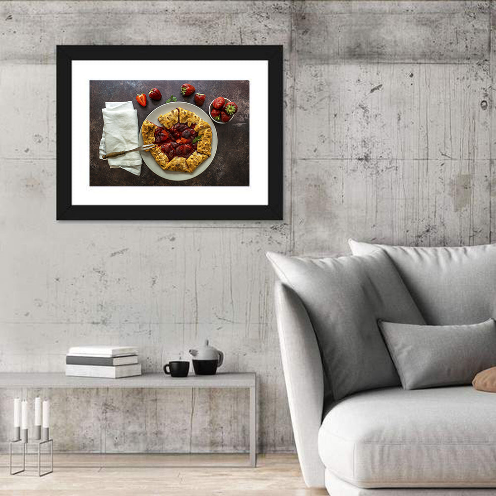 Sommer Strawberry Tart Wall Art