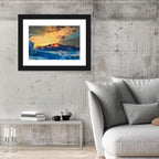 Pikes Peak Golden Sunset Wall Art