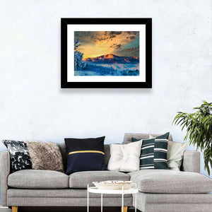 Pikes Peak Sunset Wall Art