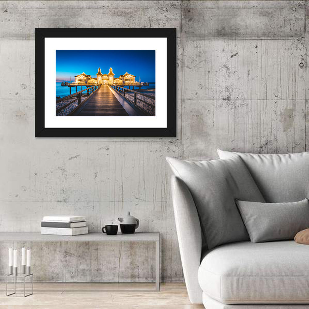 Sellin Pier at Twilight Wall Art in a room, landscape