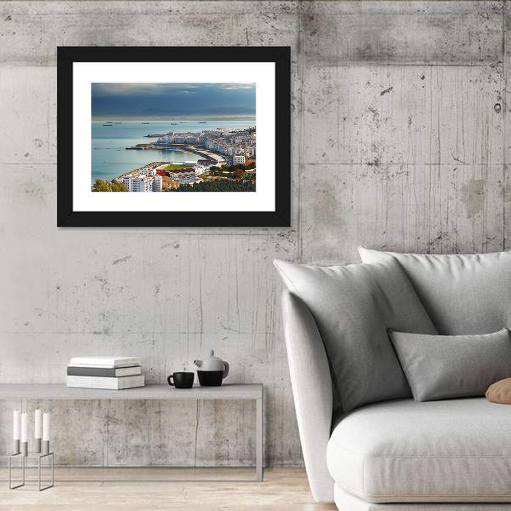 Bab El Oued Bay, Algiers Wall Art in a room, landscape