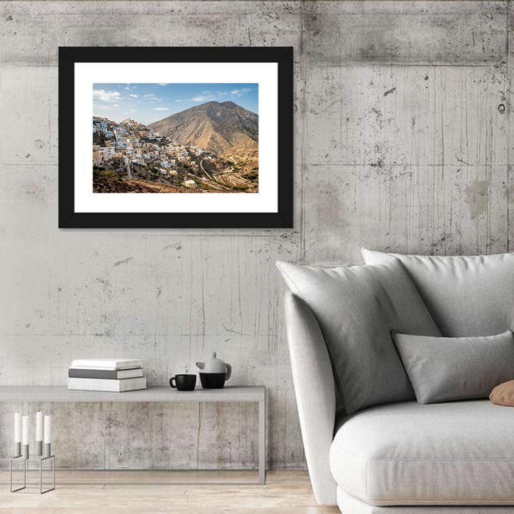 Olympos Village, Karpathos Greece Wall Art in a room, landscape