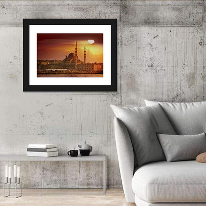 Yeni Cami Golden Hour Wall Art
