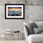Diamond Beach Iceberg at Sunset Wall Art