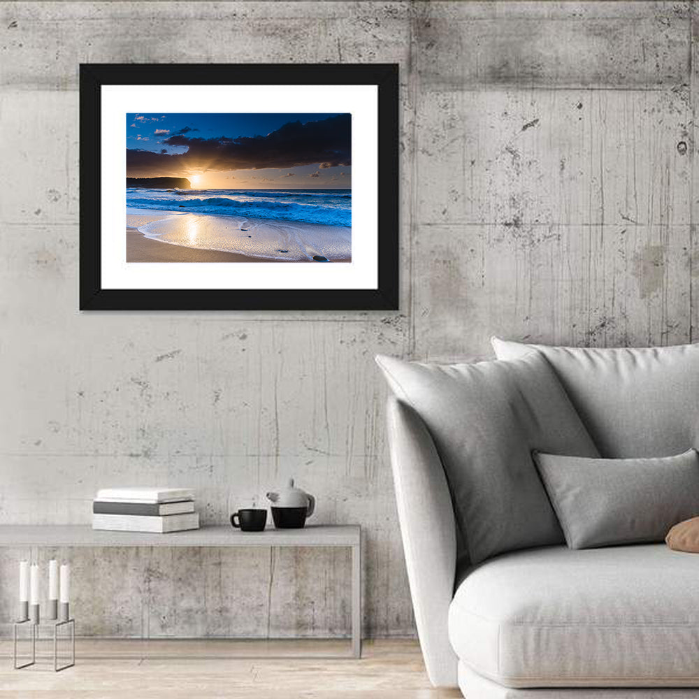 Macmasters Beach Golden Sunrise Wall Art