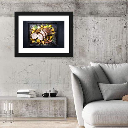 Roasted Veal Roll with Potatoes Wall Art