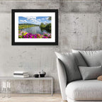 Sand Creek River with Petunias Wall Art