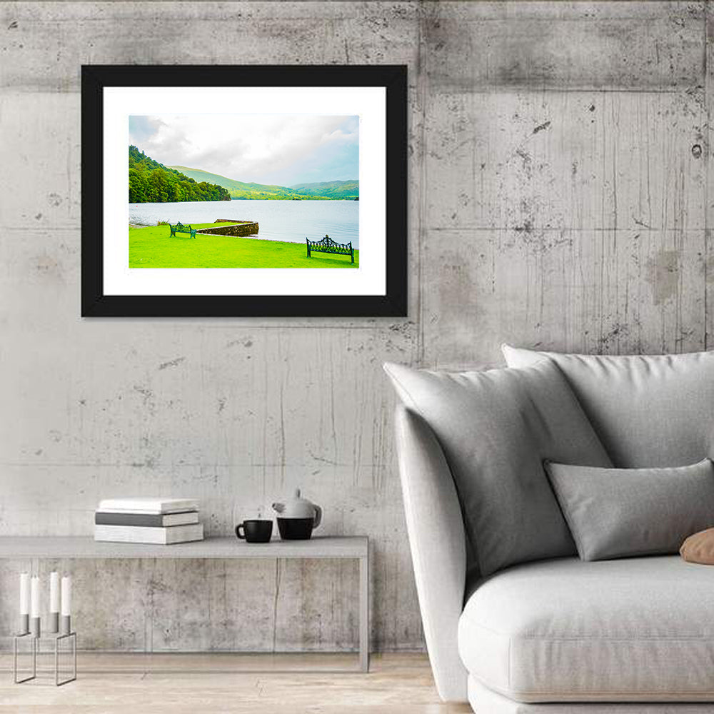 Ullswater Lakeside Benches Wall Art