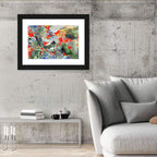 Melting Green Impasto Abstract Wall Art