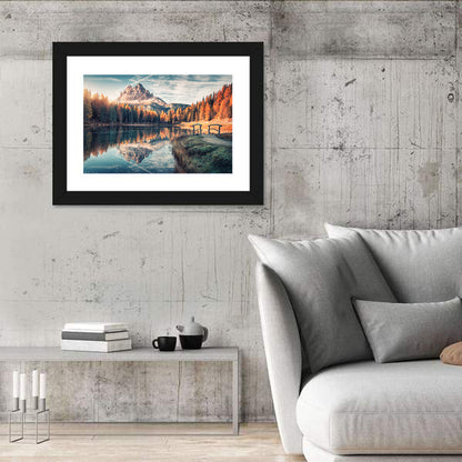 Lago Di Antorno Reflection Wall Art