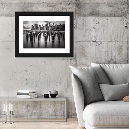 Lower Manhattan Pilings Wall Art