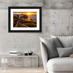 Bandon Beach Sunset Staircase Wall Art