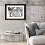 Misty Morning Alleyway Wall Art