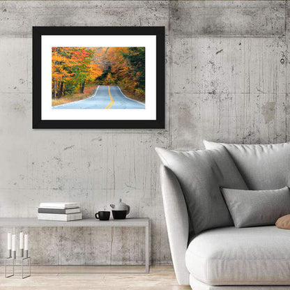 Autumn Road in New Hampshire Wall Art