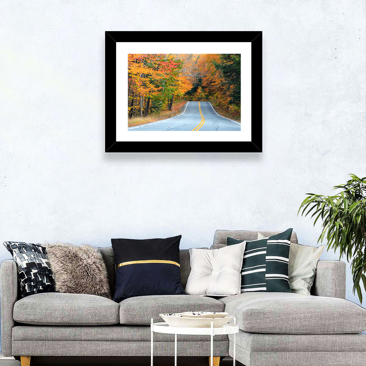 Autumn Road in New Hampshire Wall Art