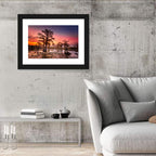 Caddo Lake Cypress Sunset Wall Art