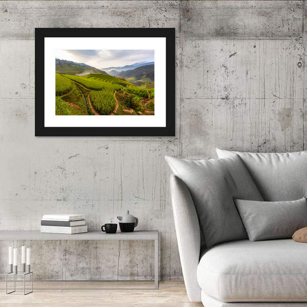 Terraced Rice Paddies Wall Art