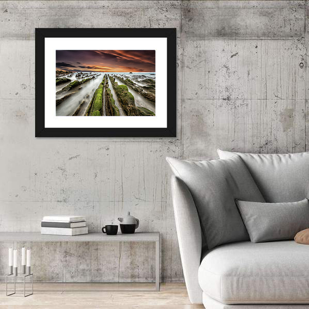 Dragon Crest Wall Art in a room, landscape
