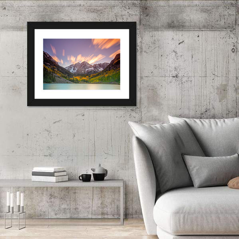 Maroon Bells Sunset Wall Art