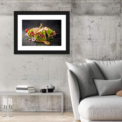 Turkish Shawarma Wraps Wall Art