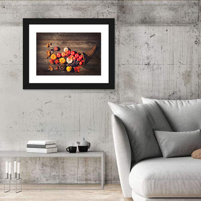 Thanksgiving Cornucopia Still Life Wall Art