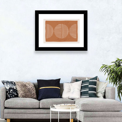 Terracotta Timelapse Circles Wall Art