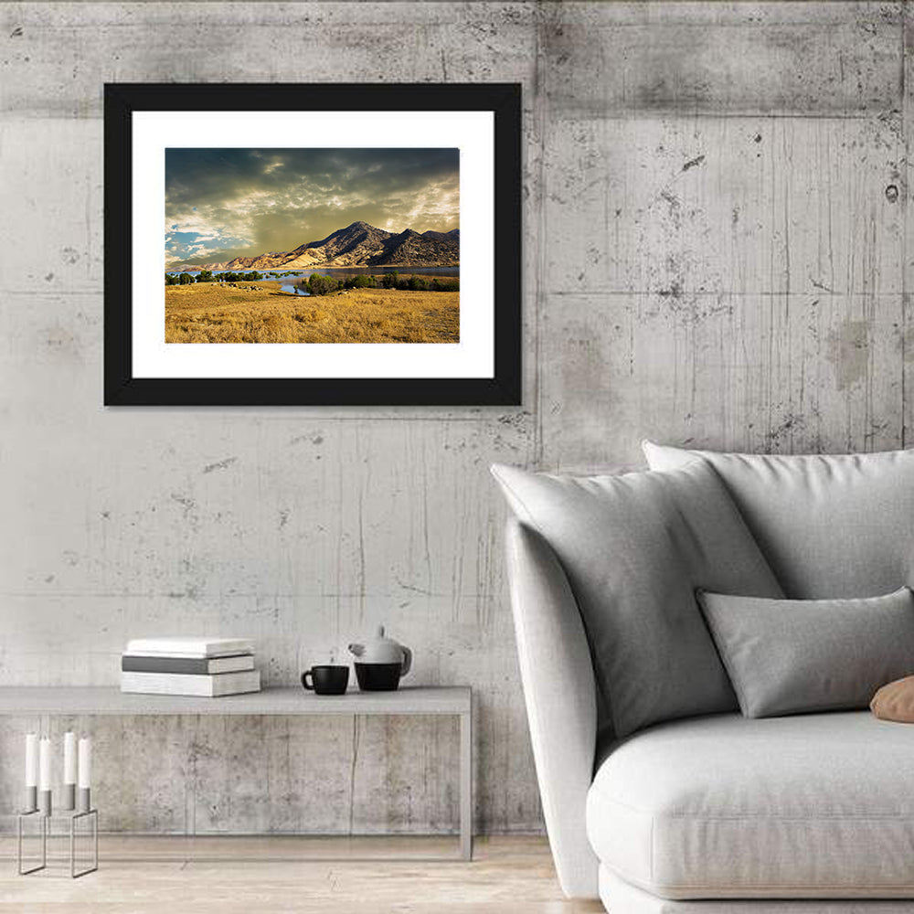 Lake Kaweah at Golden Hour Wall Art